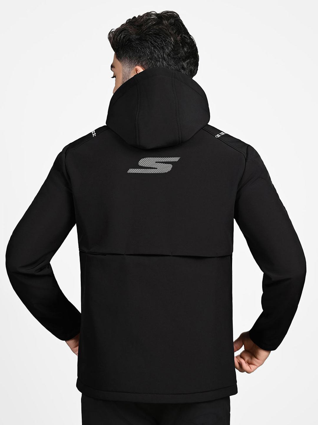 Skechers Men Zippered Hooded Sweatshirt