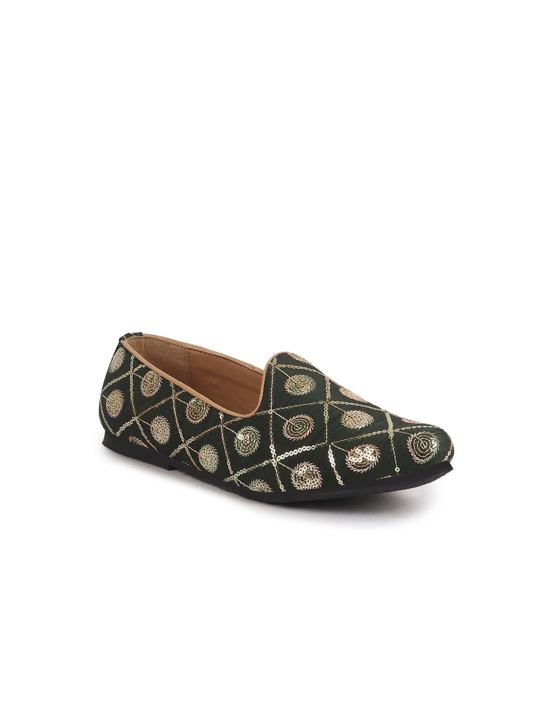 FAUSTO Boys Sequin Ethnic Slip On Mojaris
