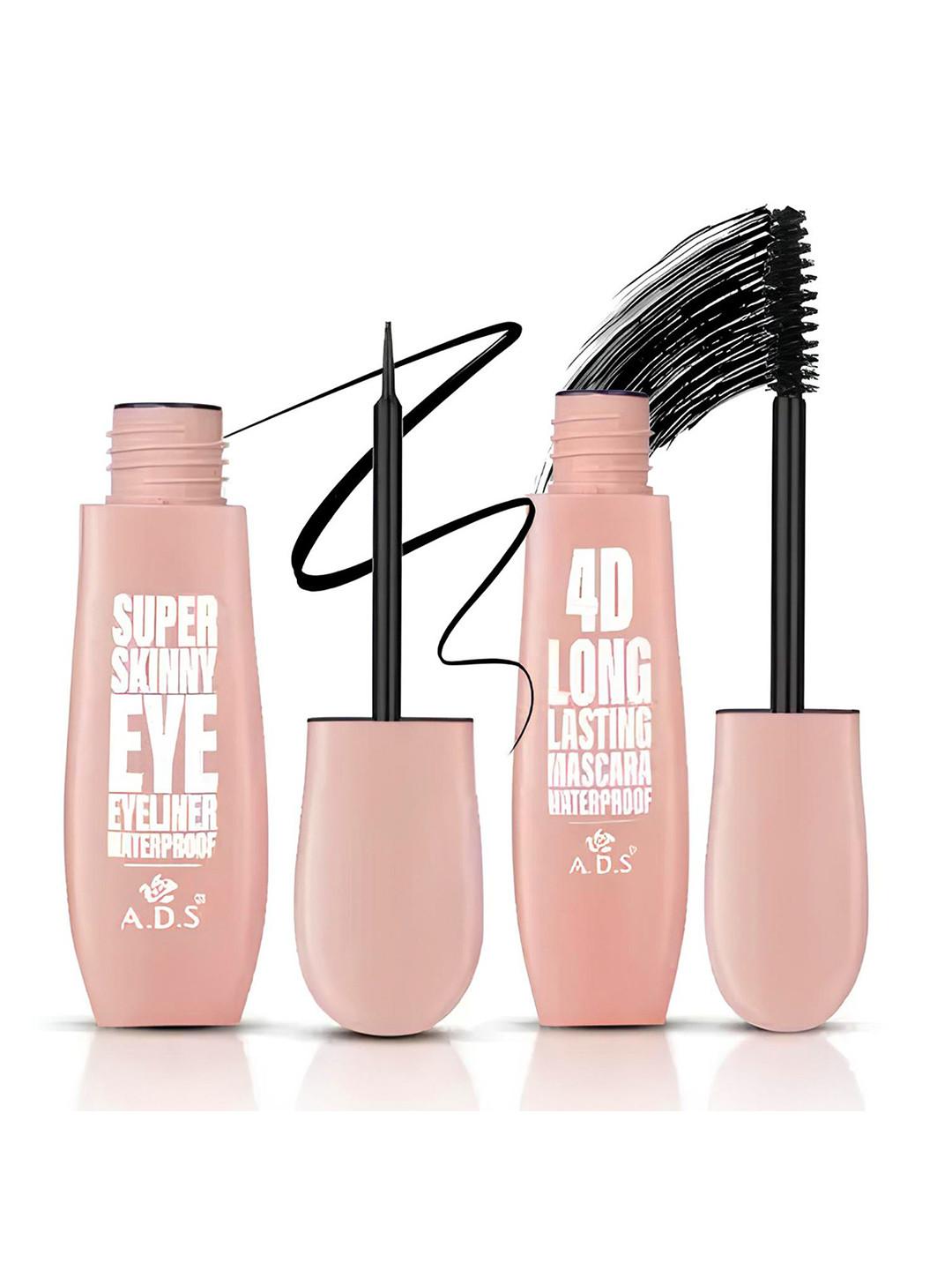 A.D.S Curling Mascara & Eyeliner Combo 15ml Each - Black