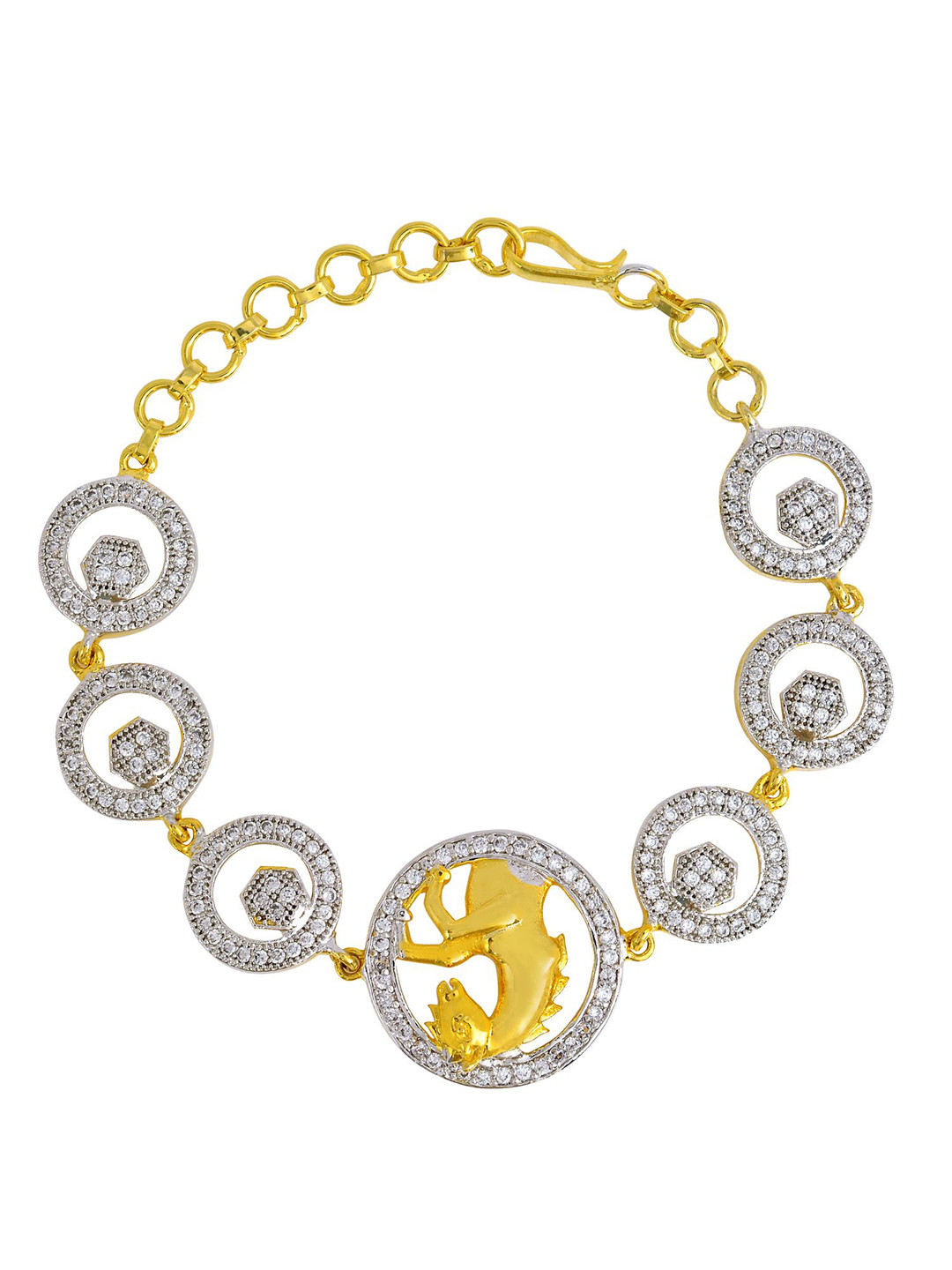 MEMOIR 24KT Gold-Plated Cubic Zirconia Wraparound Bracelet
