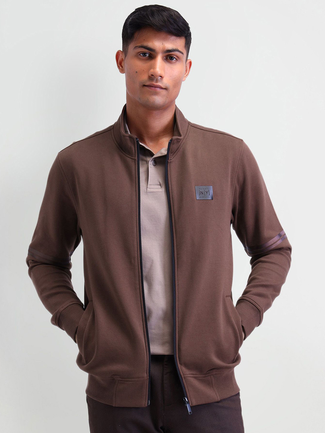 Arrow New York Men Brand Logo Cotton Sweatshirt