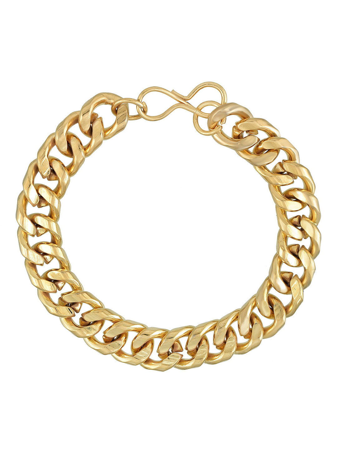 MEMOIR Men 24KT Gold-Plated Thick and Heavy Link Bracelet