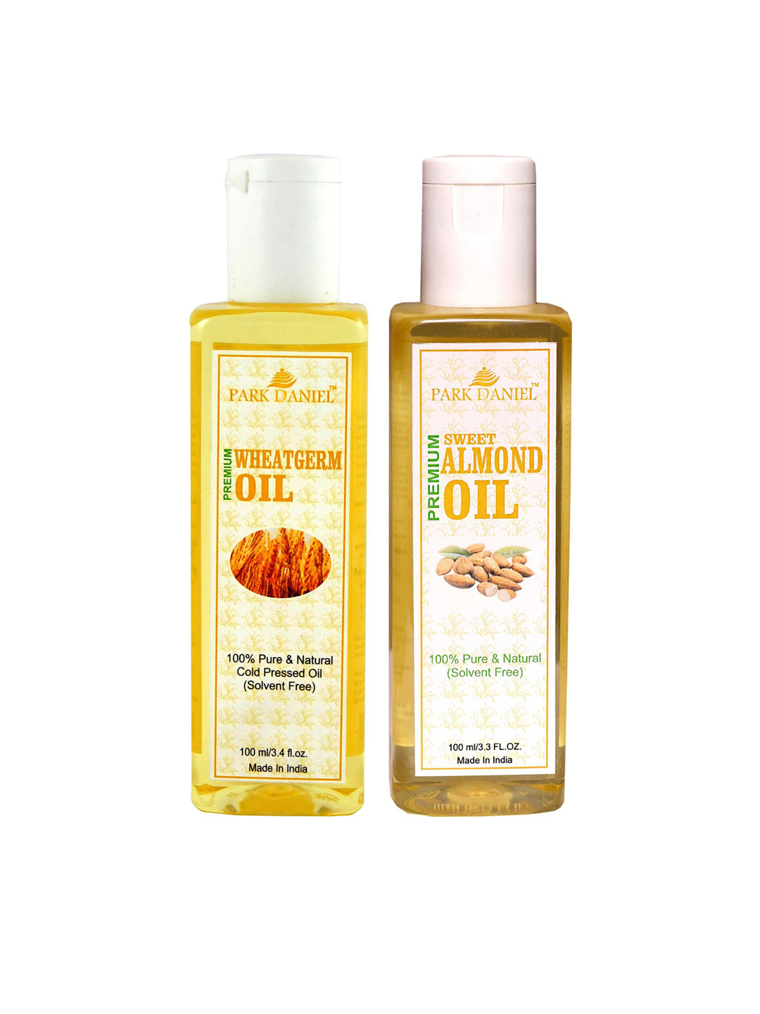 Park Daniel Set Of 2 Premium Natural Wheatgerm & Sweet Almond  Oil - 100 ml Each
