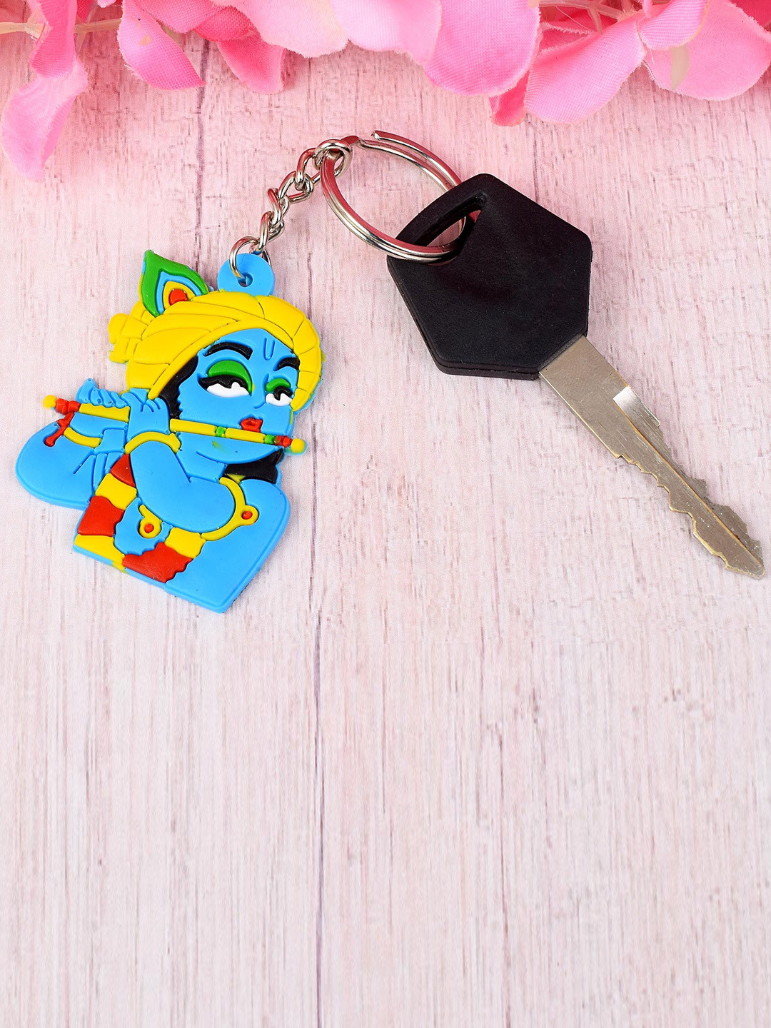 MEMOIR Unisex Textured Bal krishna Spiritual Key Chain