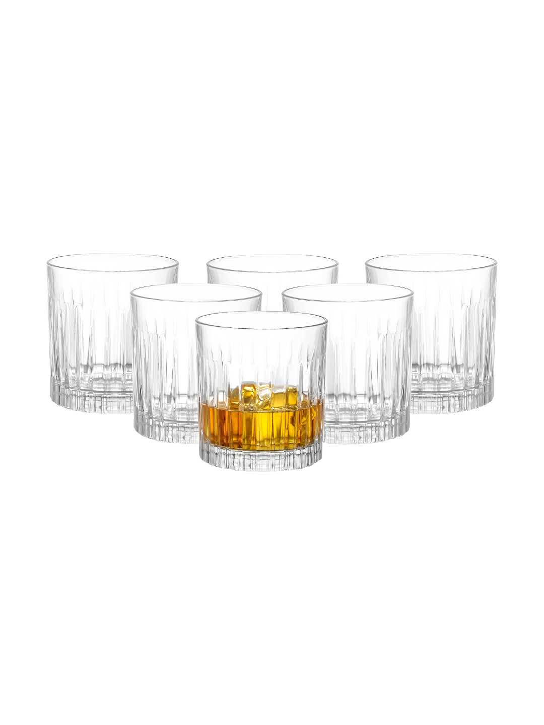 Dubblin Bristol 295 Premium Transparent 6 Pieces Whiskey Glass 295 ml