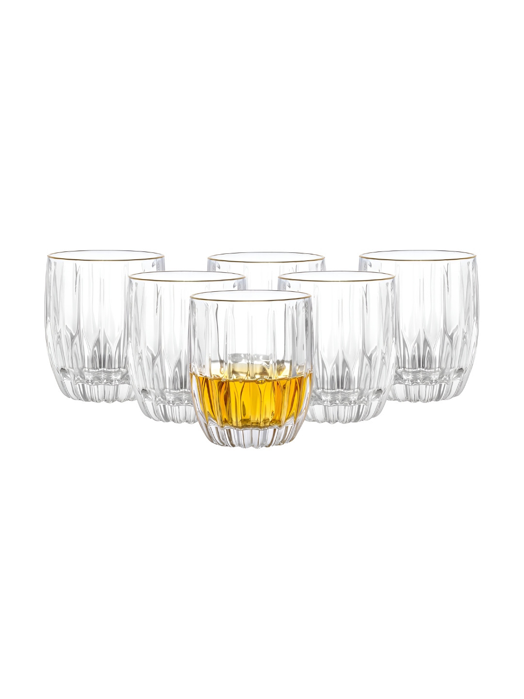 Dubblin Florence Transparent 6 Pieces Whiskey Glass 280 ml