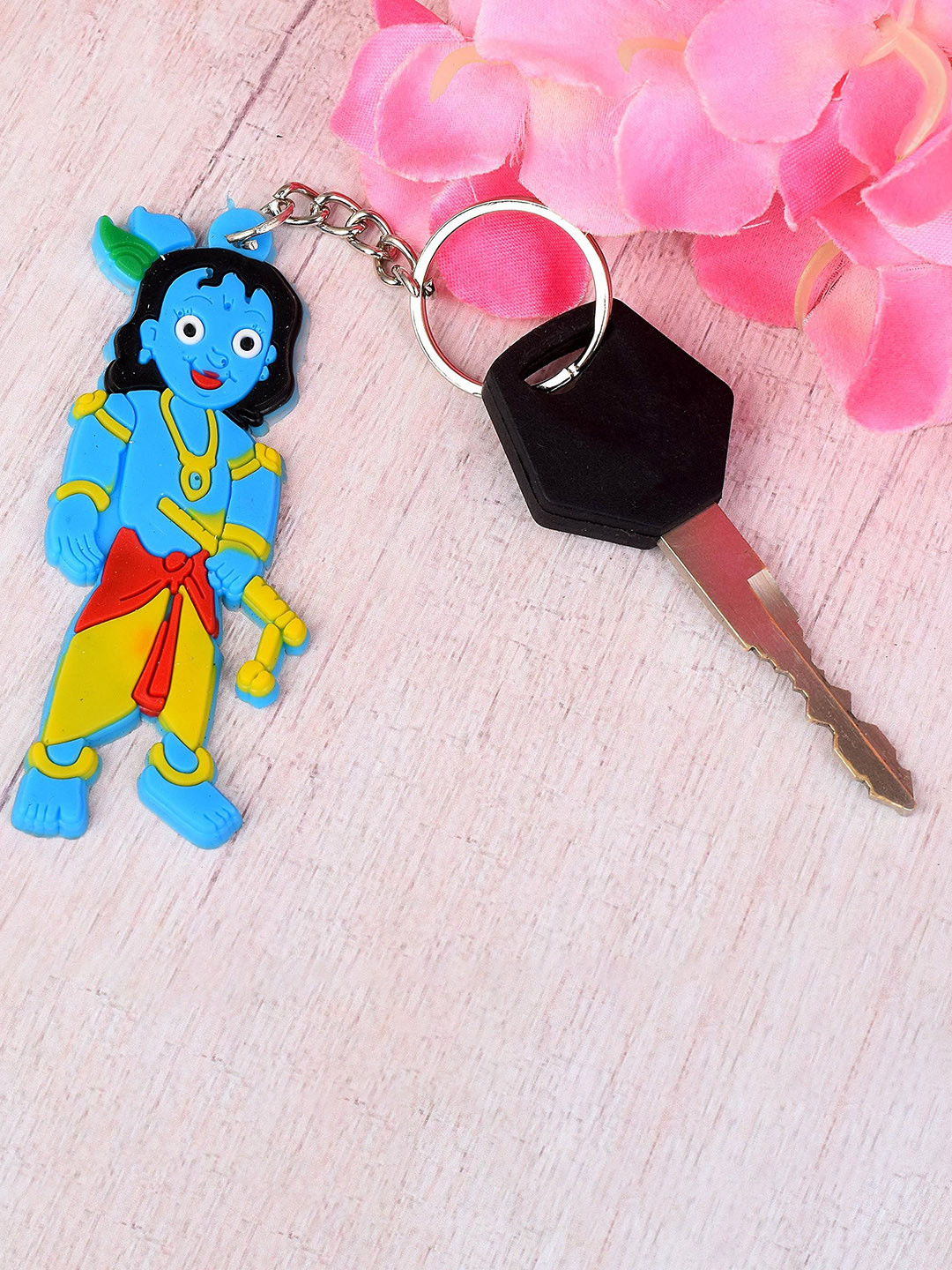 MEMOIR Unisex Textured Bal krishna Spiritual Key Chain