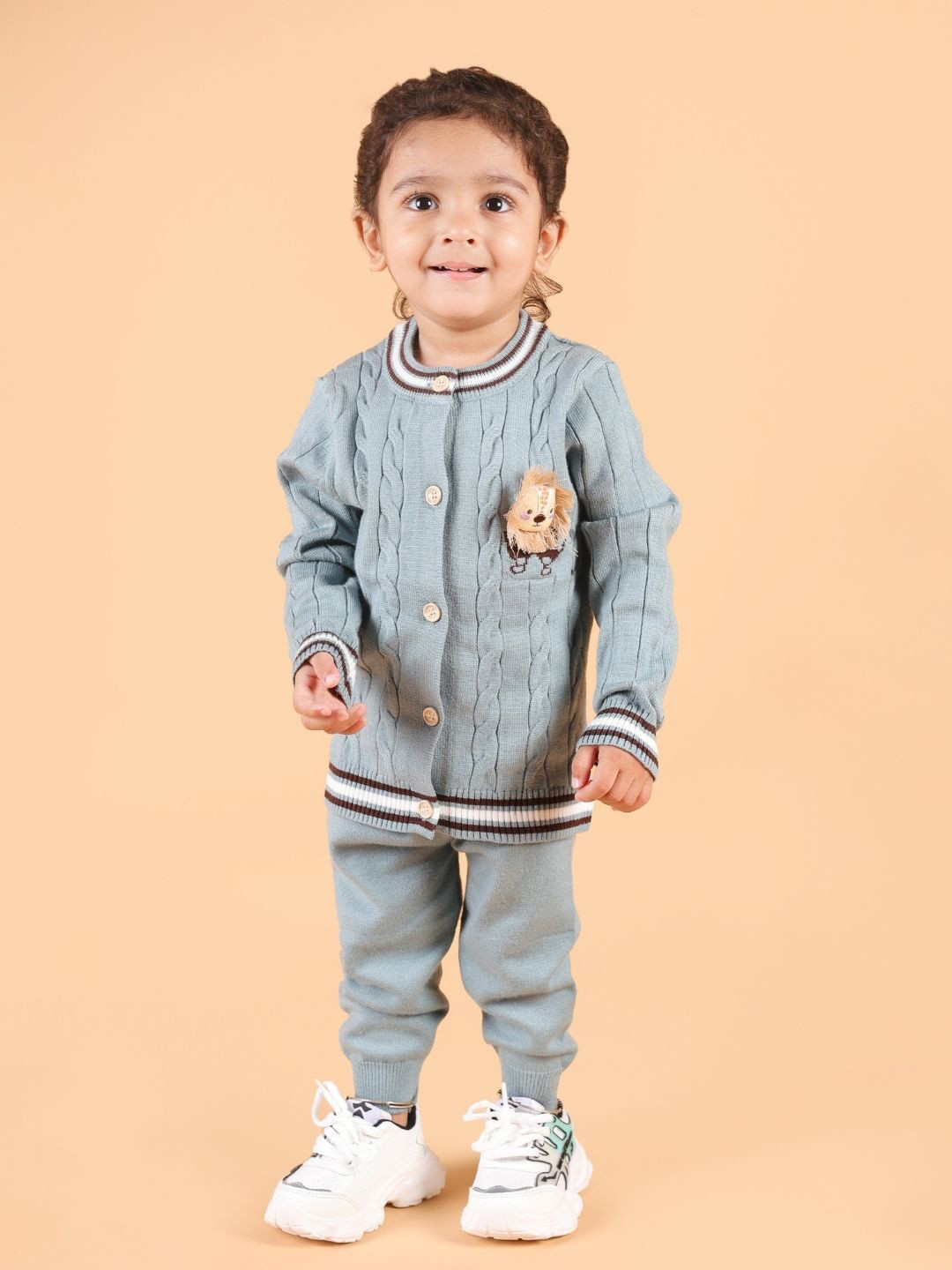 MAMA AND PEACHES Unisex Kids Pure Cotton Shirt with Joggers