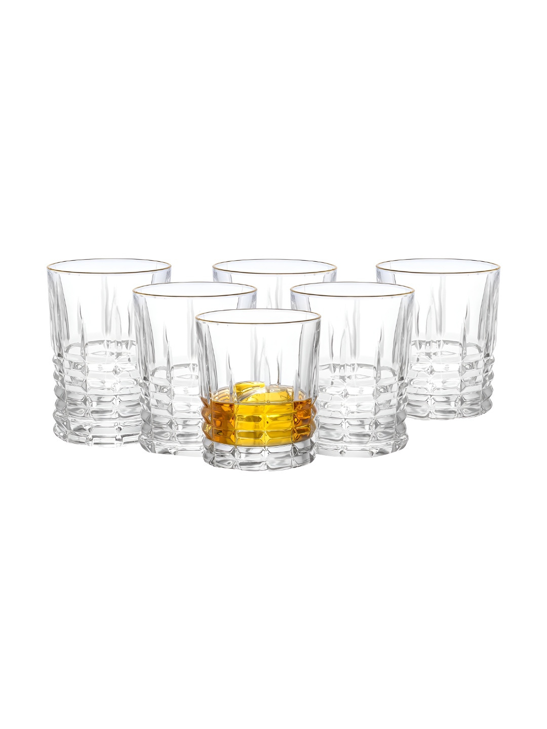 Dubblin Vista 6 Pieces Transparent Scratch Resistant Whiskey Glass 315ml