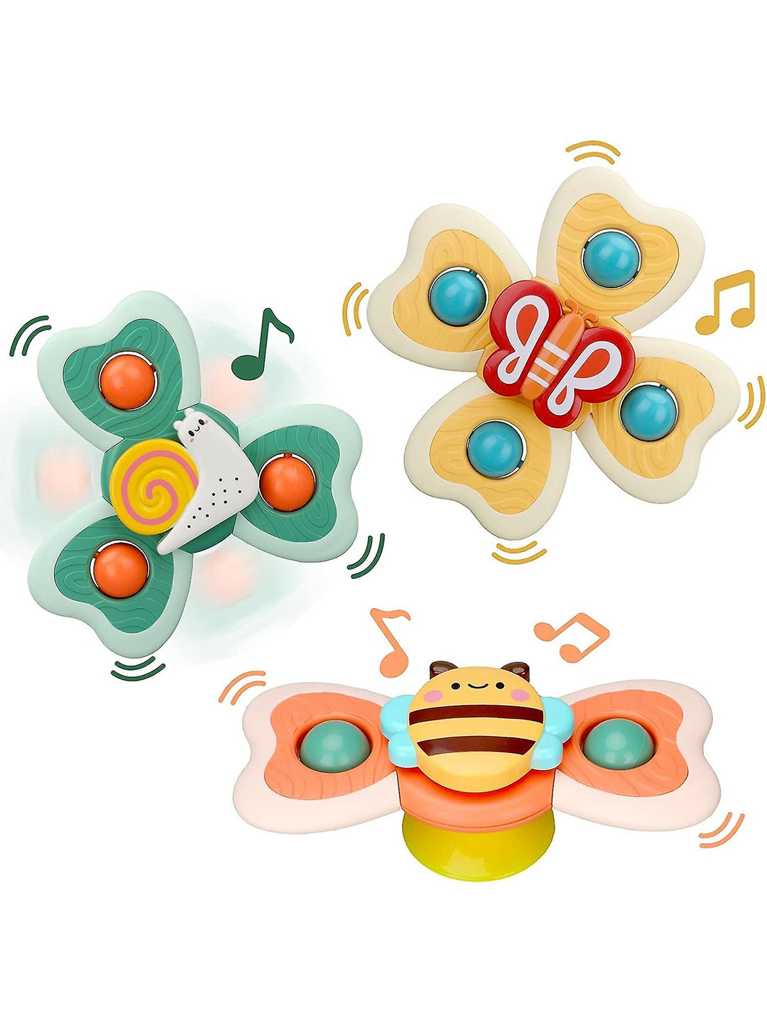 PLUSPOINT Kids Set of 3 BPA Free Spinner Gaming Accessory Activity Toys and Games
