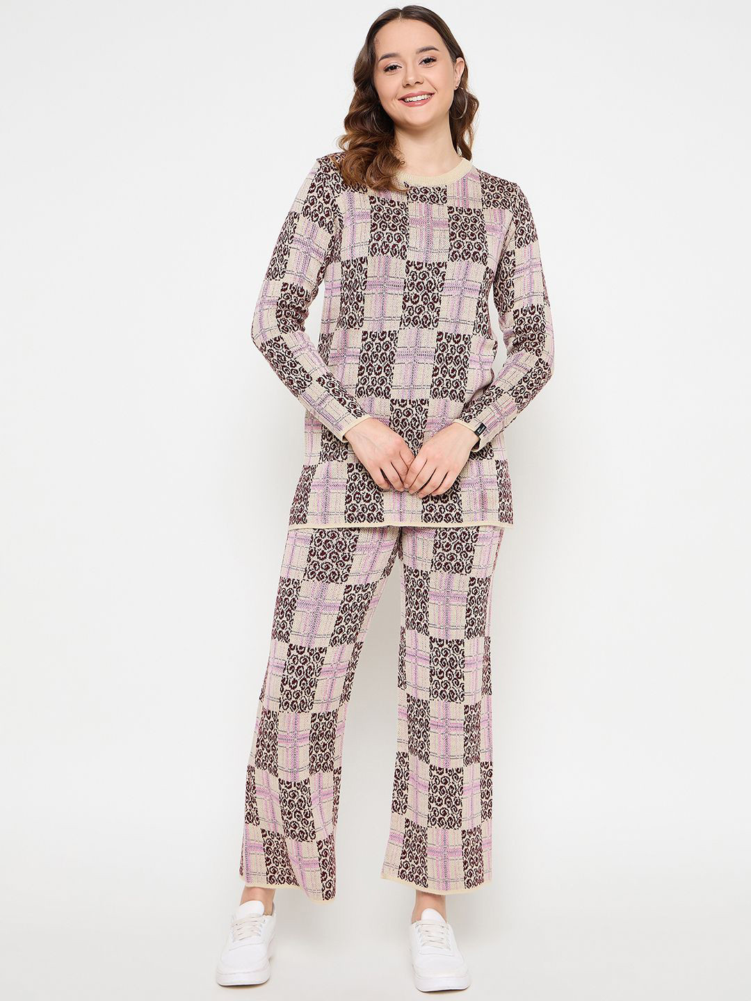 CREATIVE LINE Self-Design Sweatshirt With Trouser