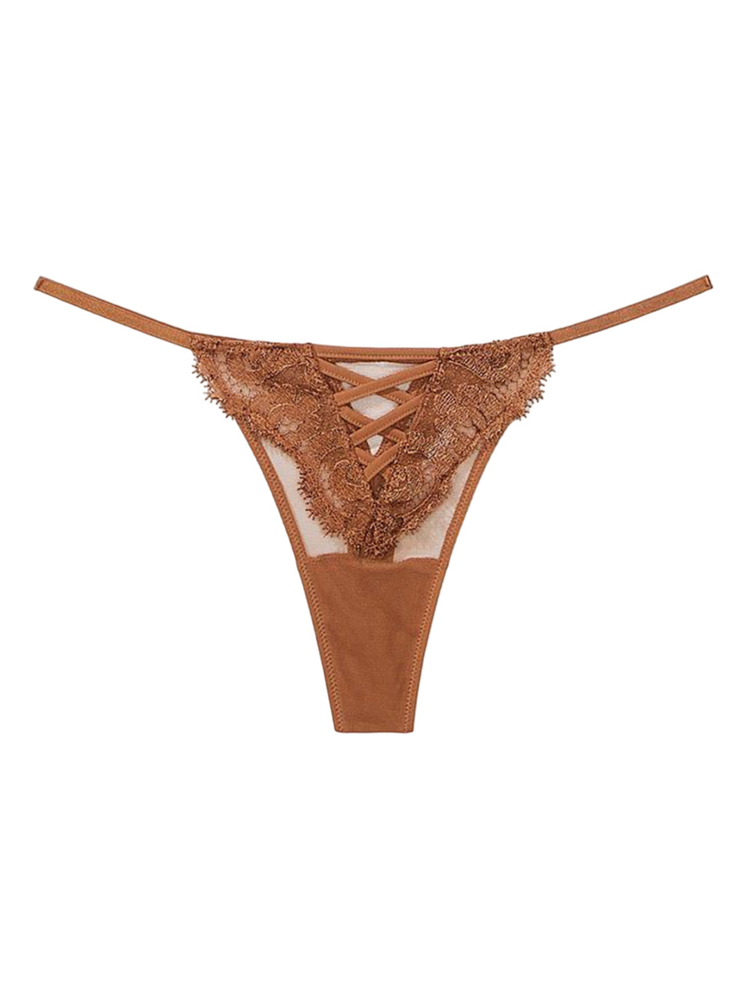 Victoria's Secret Dream Angels Boho Floral Embroidery Thong Panty