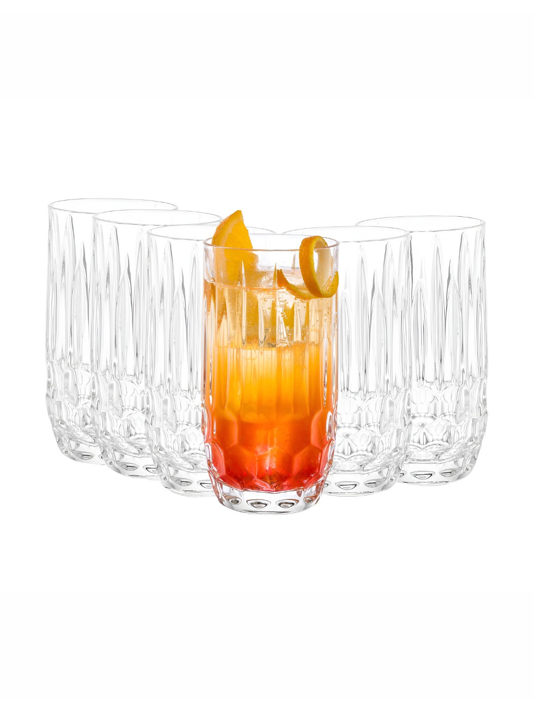 Dubblin Cosmo 6 Pieces Transparent Water Glass 375 ml