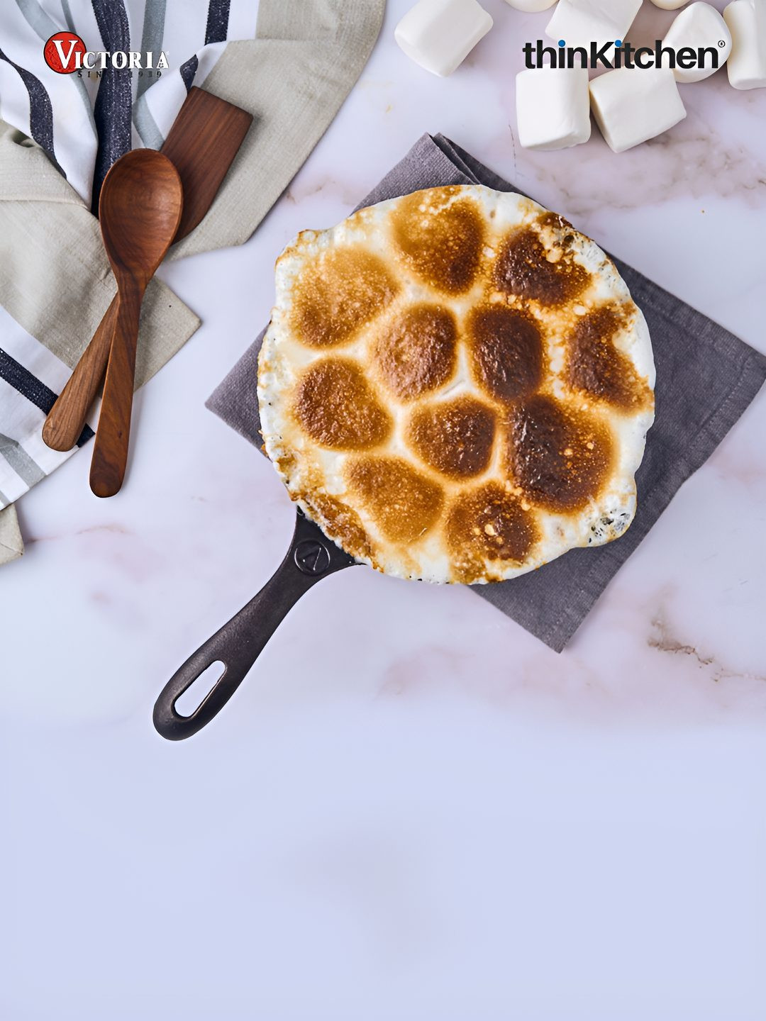 Victoria Black Cast Iron Skillet Pan