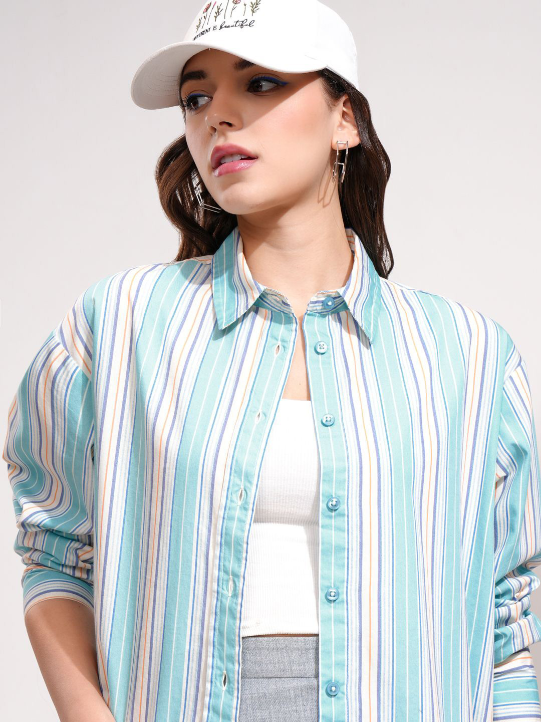 Street By Tokyo Talkies Women Mui Printed Oversized Shirt