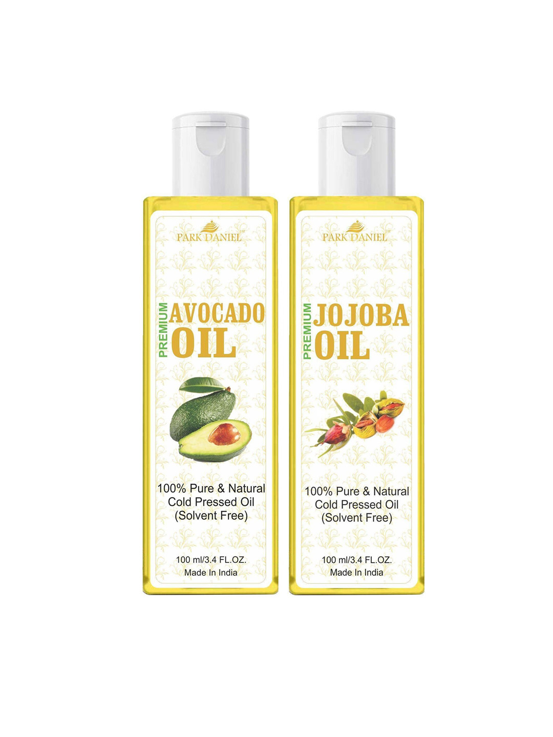 Park Daniel Set Of 2 Premium Natural Avocado With Jojoba Oil For Skin & Hair- 100 ml Each