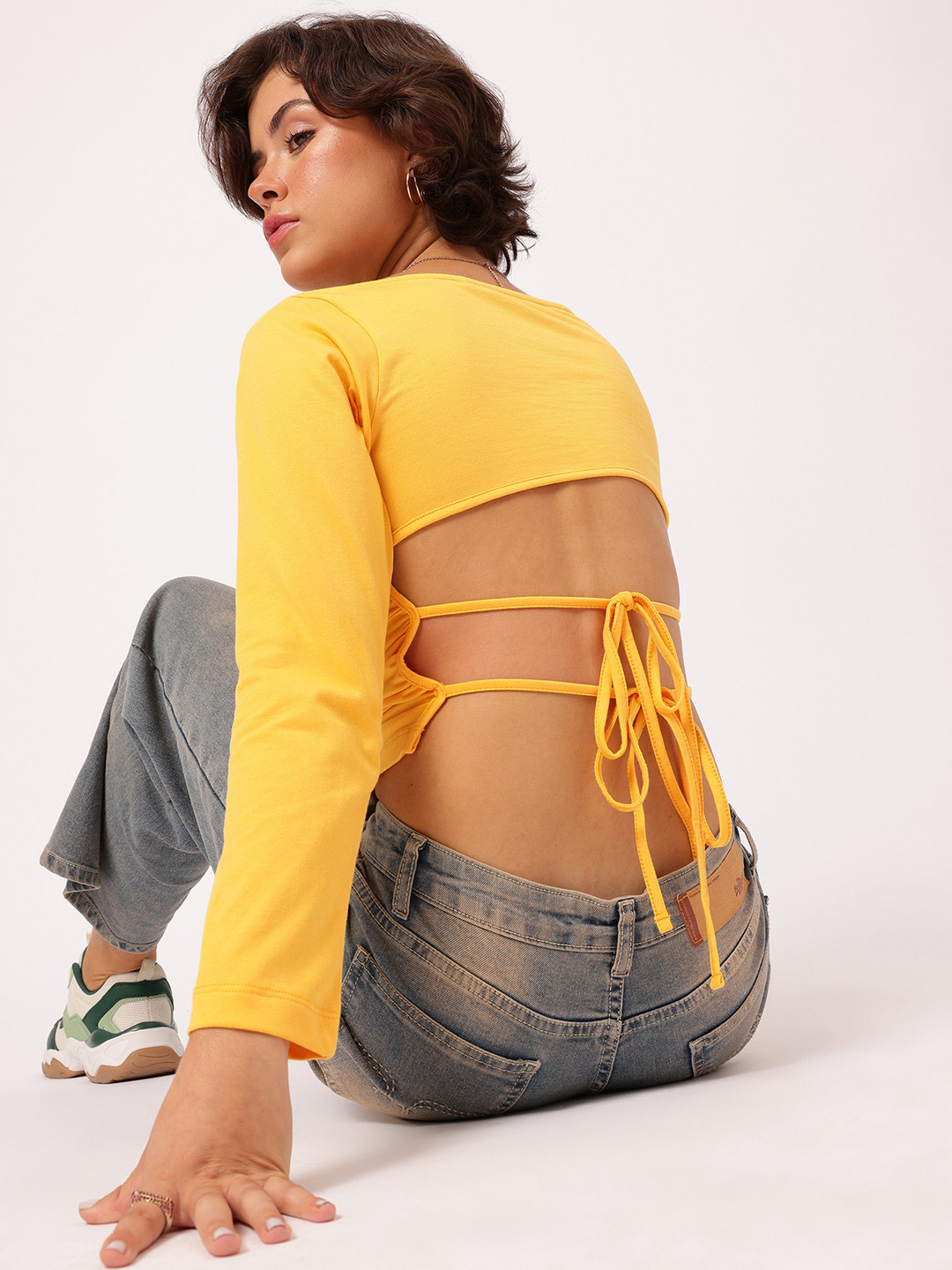 DressBerry Ruched Styled Back Top