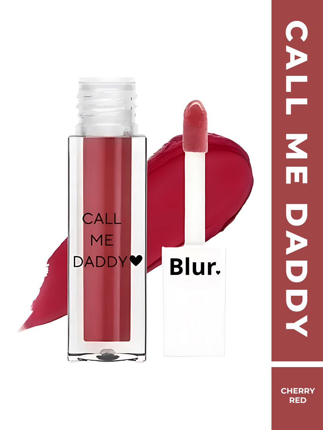 BLUR INDIA Call Me Daddy Nude Matte Liquid Lipstick 5ml - Cheery Red