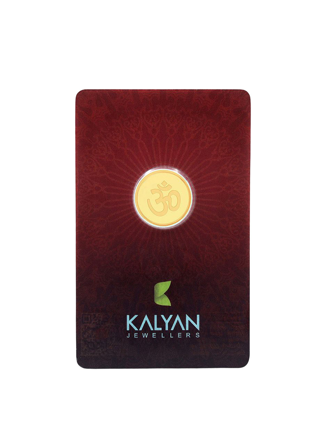 Kalyan Jewellers 24K (999) Purity OHM Gold Coin 2 Gms