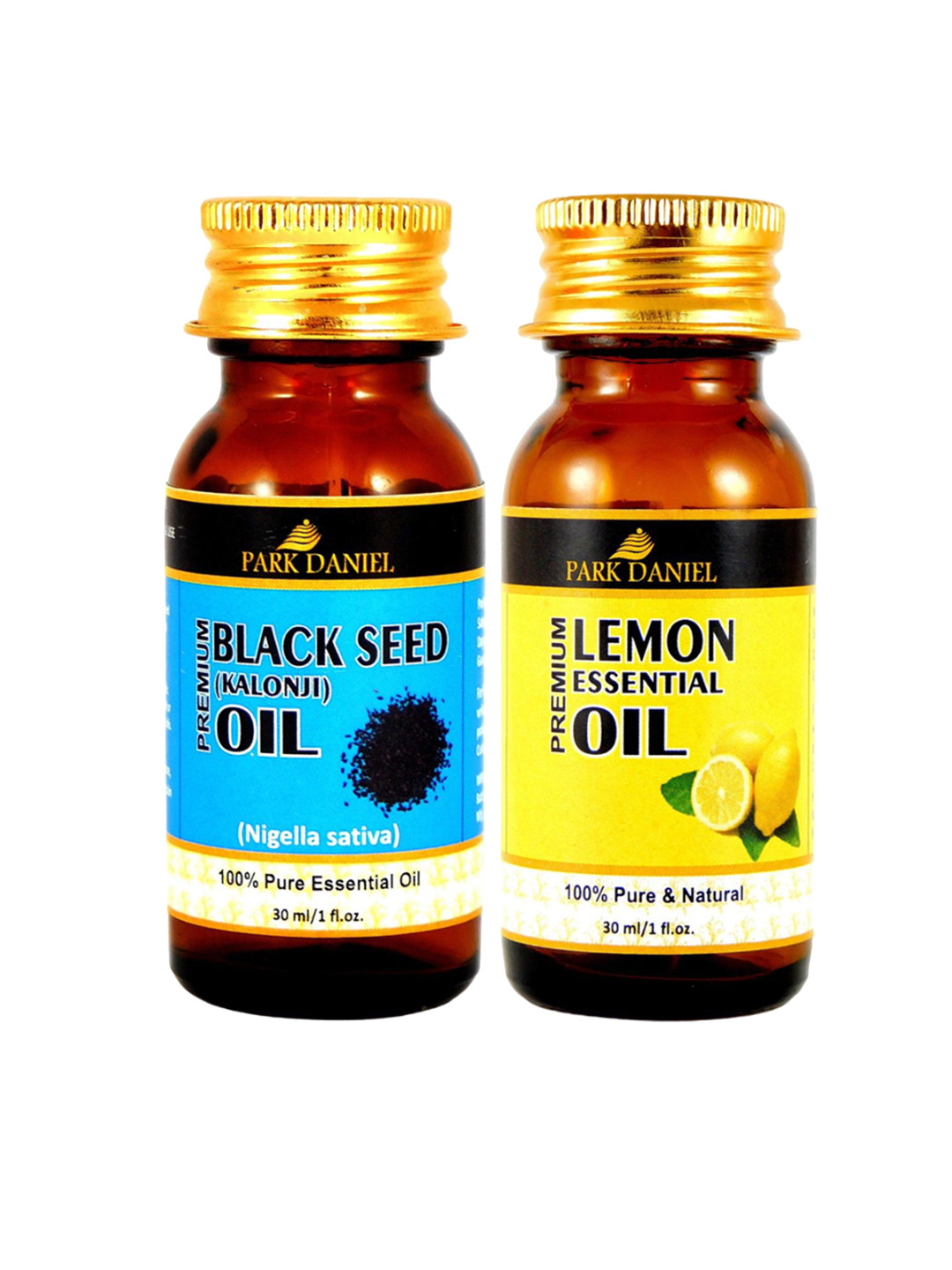 Park Daniel Set of 2 100% Pure & Natural Blackseed & Lemon Oil - 30 ml Each