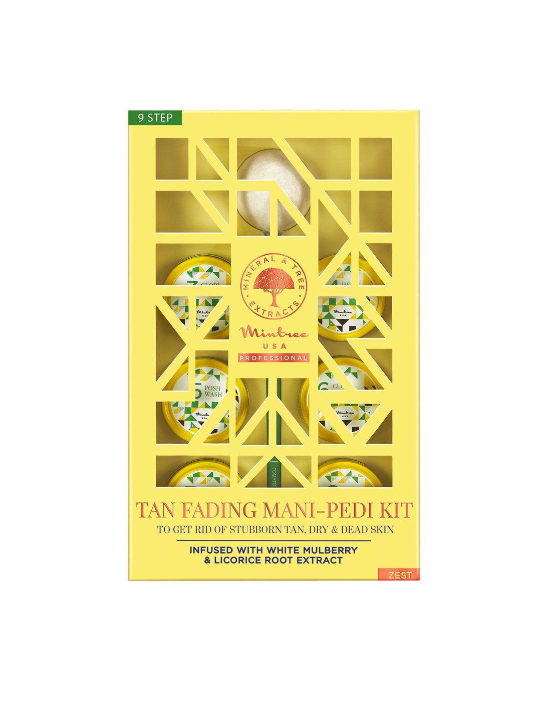 Mintree Professional 9 Step Detan Fading Manicure-Pedicure kit - 151 g