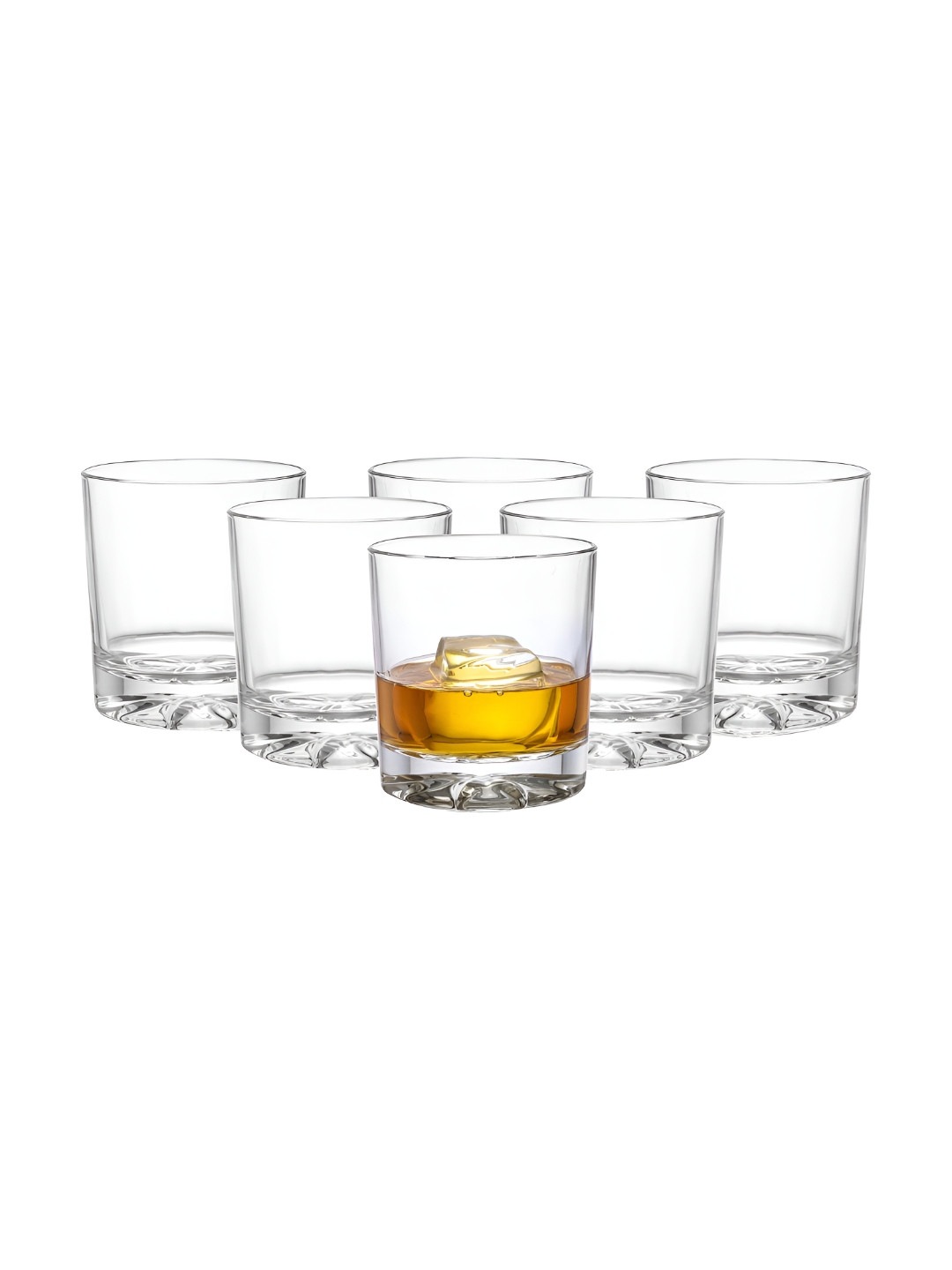 Dubblin Marina C330 Premium 6 Pieces Transparent Scratch Resistant Whiskey Glass 330ml