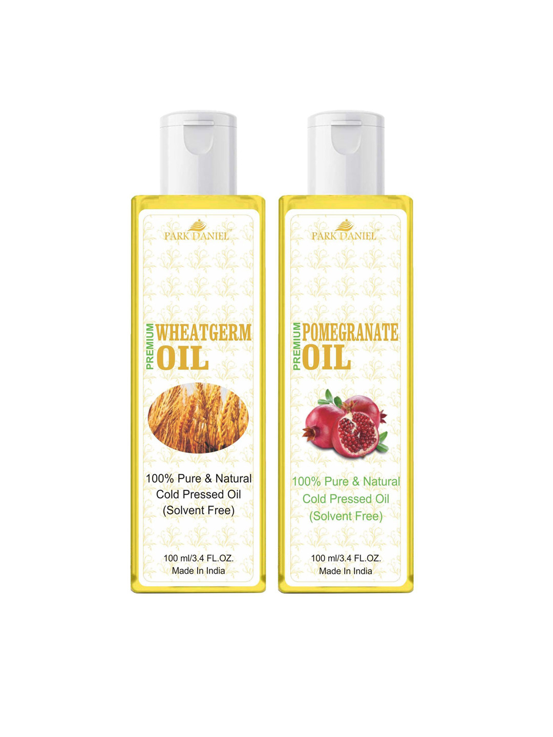 Park Daniel Set Of 2 Natural Wheatgerm & Pomegranate Oil For Hair & Skin -100 ml Each