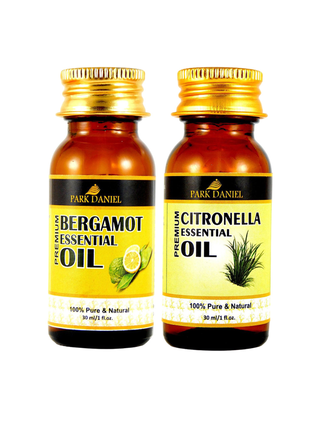 Park Daniel Set Of 2 Bergamot Oil & Citronella Oil For Hair & Skin - 30 ml Each
