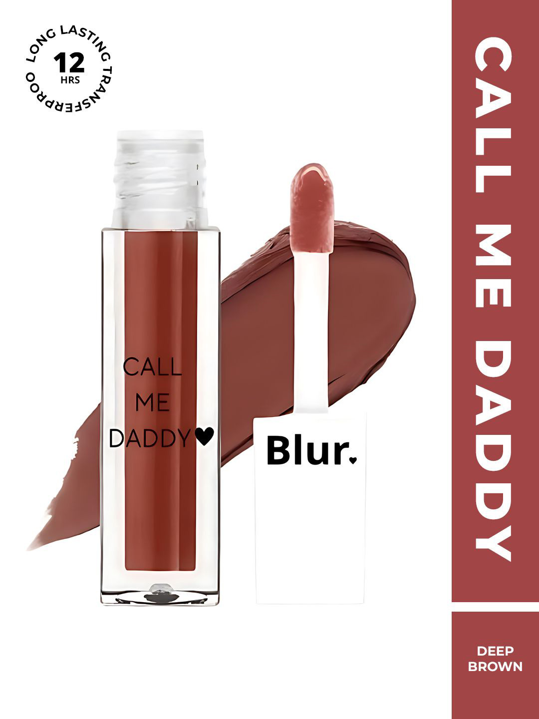 BLUR INDIA Call Me Daddy Nude Matte Liquid Lipsticks 5ml- Deep Brown