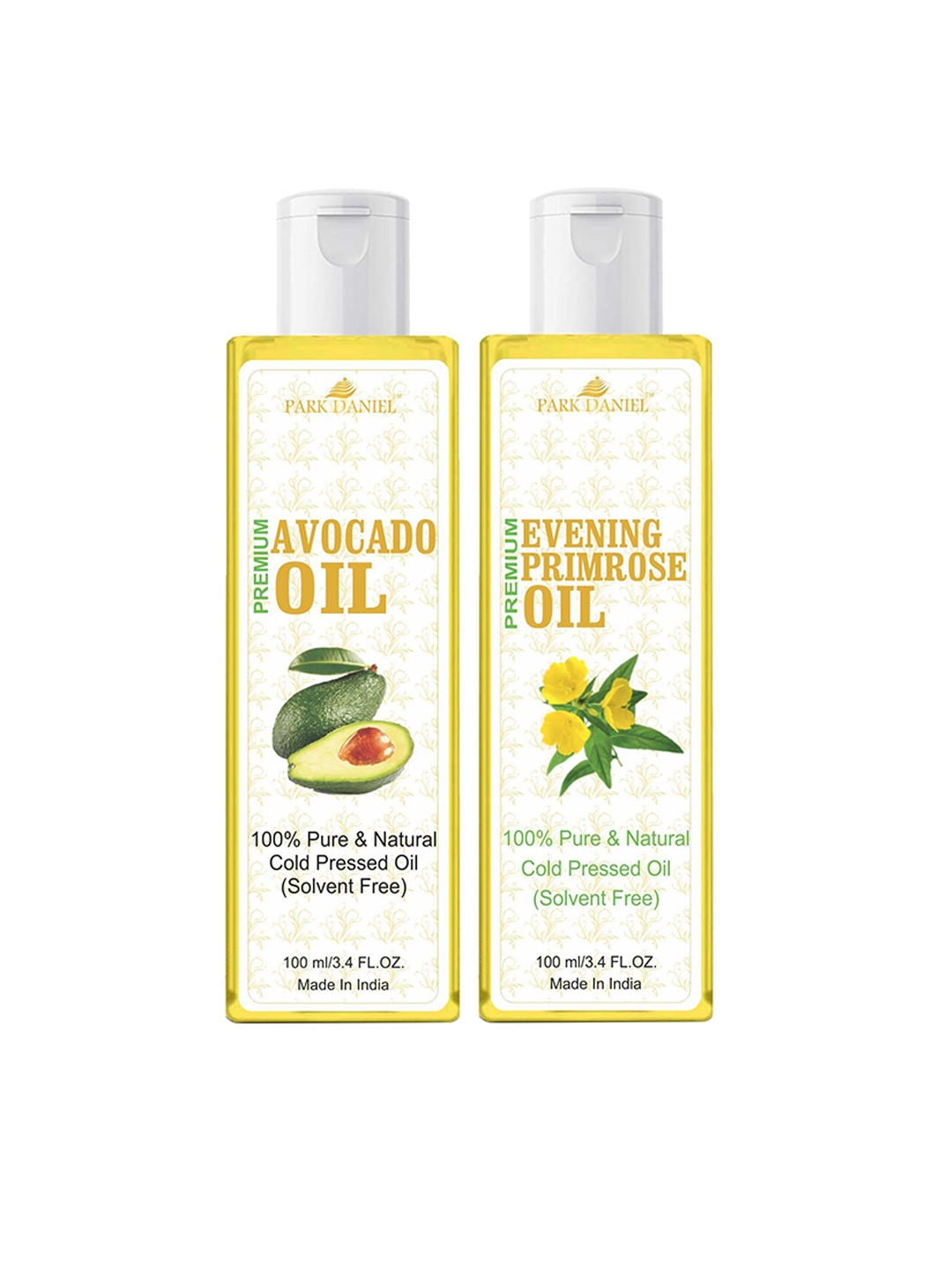 Park Daniel Set Of 2 Avocado With Evening Primrose Oil For Skin & Hair - 100 ml Each