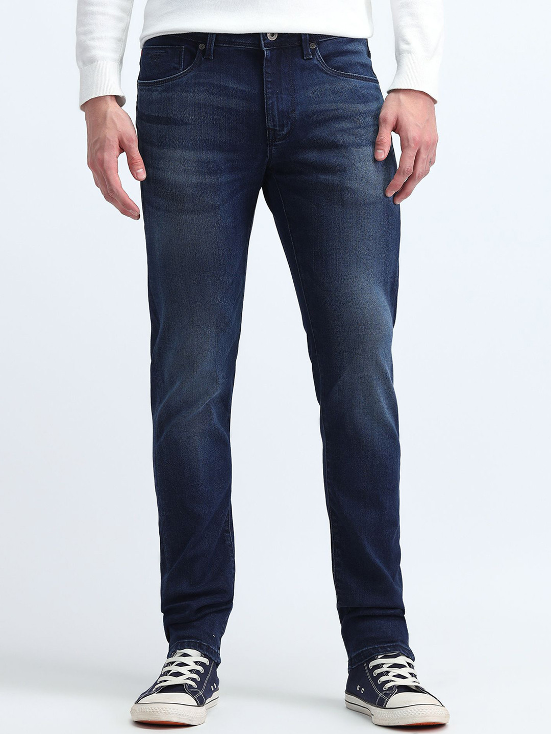 Flying Machine Men Justin Skinny Fit Mid-Rise  Jeans