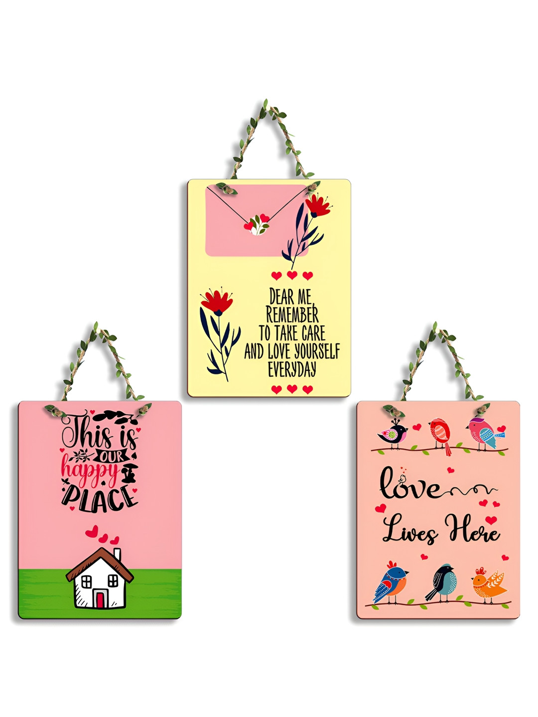 SEHAZ ARTWORKS Wood Matte Hall Wall Hangings-26In