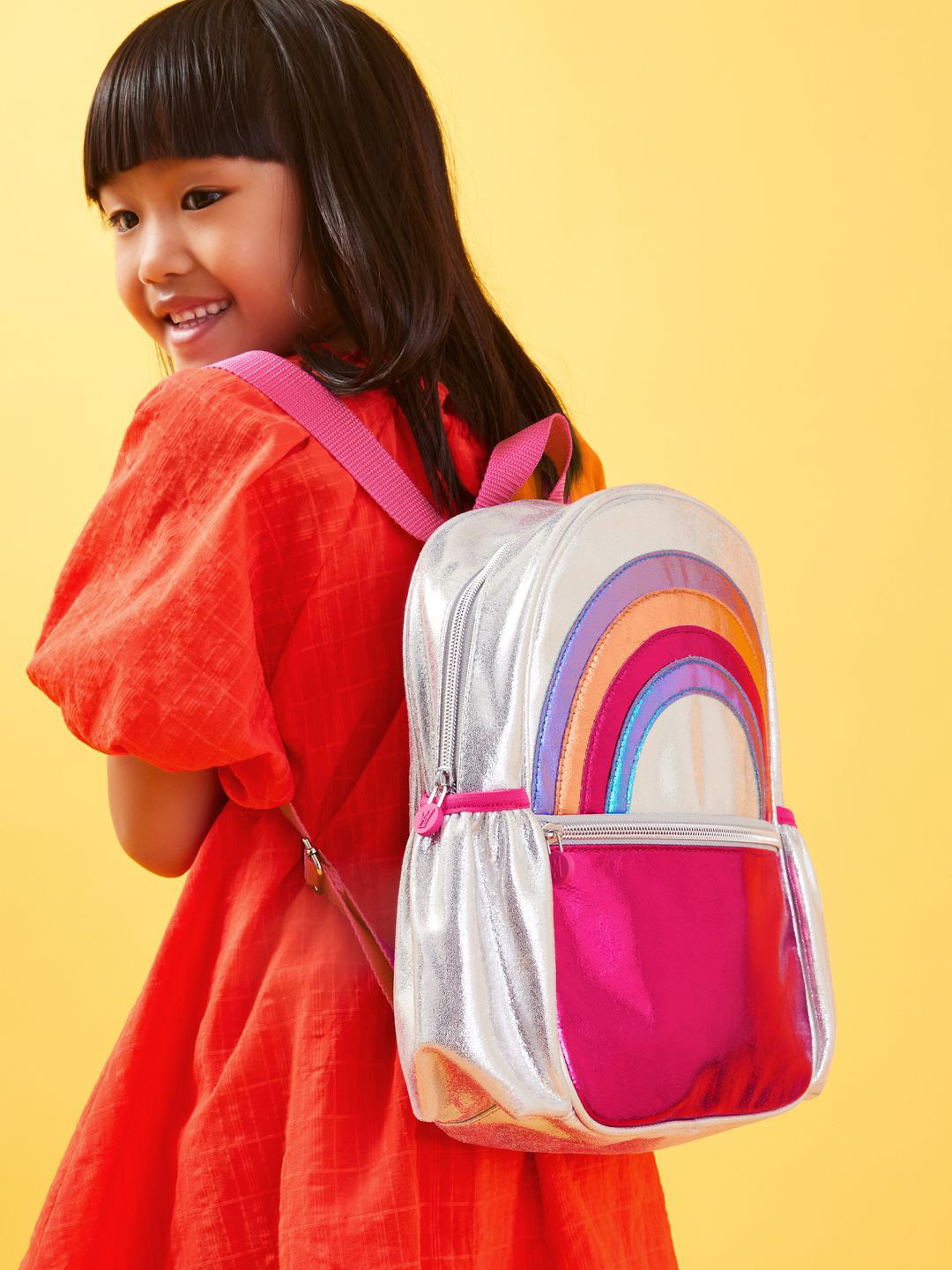 Accessorize Girls Embellished Rainbow Backpack