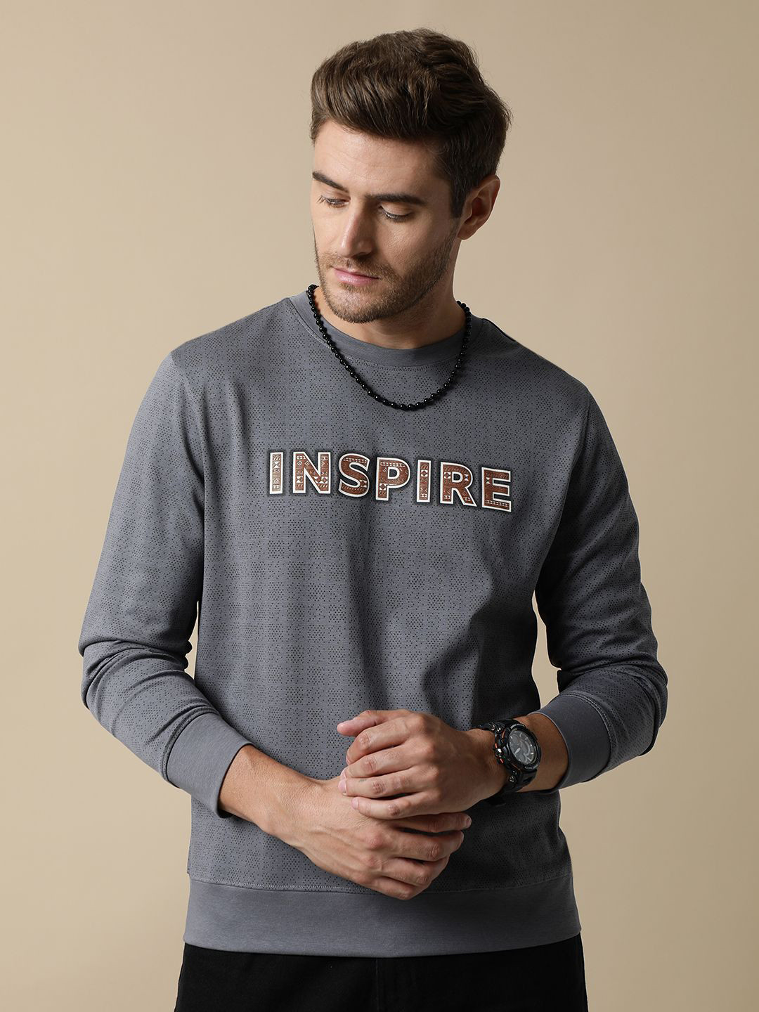 Fort Collins Men's Fleece Sweatshirt with Chest Print