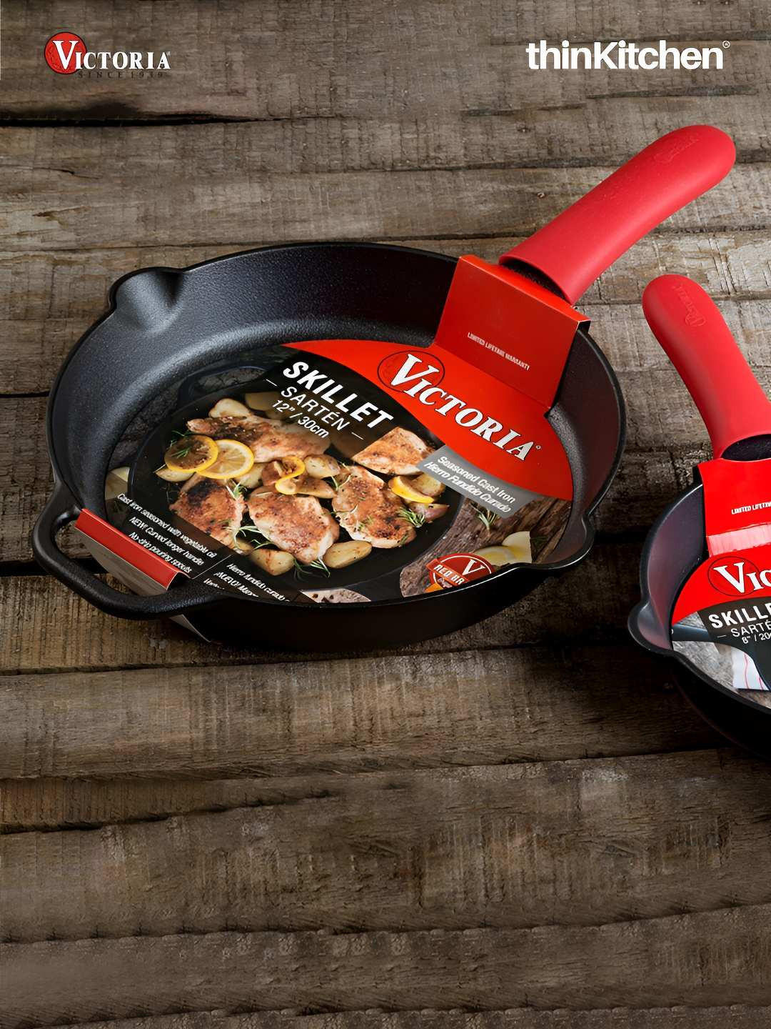 Victoria Red and Black Silicone Handle Cover