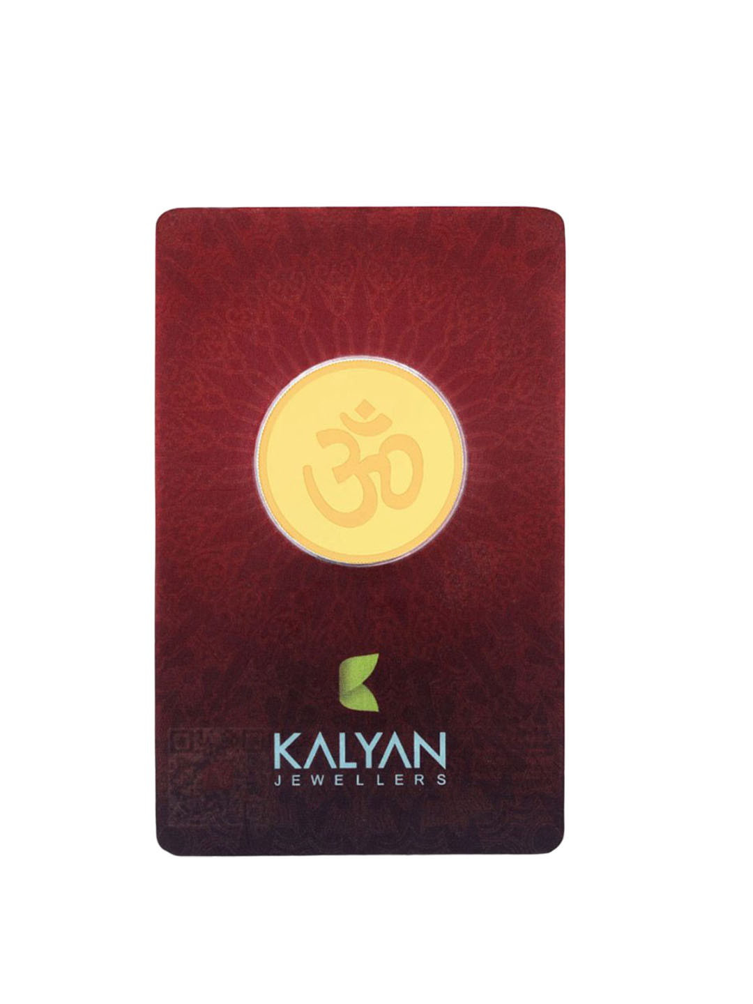 Kalyan Jewellers 24K (999) Purity OHM Gold Coin 10 Gms