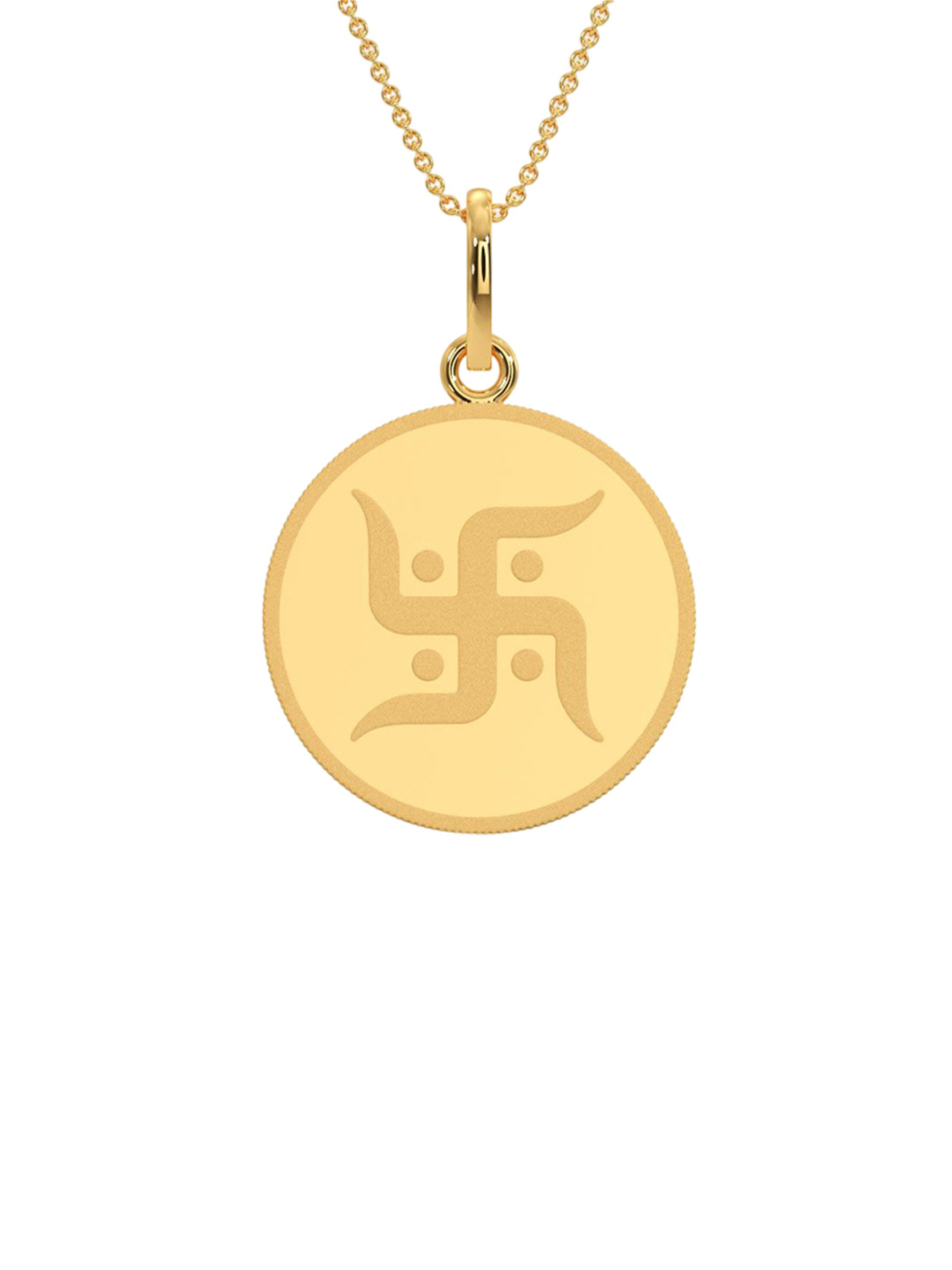 Kalyan Jewellers 24KT 999 Purity Swastik Gold Coin 4g