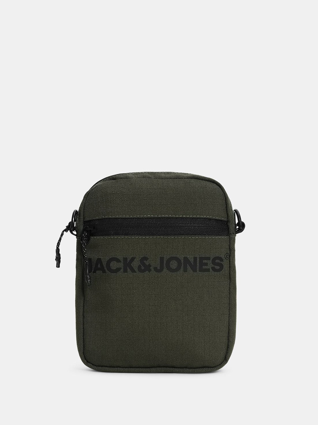 Jack & Jones Men Brand Logo Printed Crossbody Sling Bag