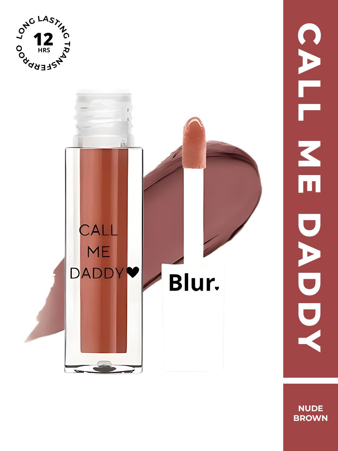 BLUR INDIA Call Me Daddy Nude Matte Liquid Lipstick 5ml - Nude Brown