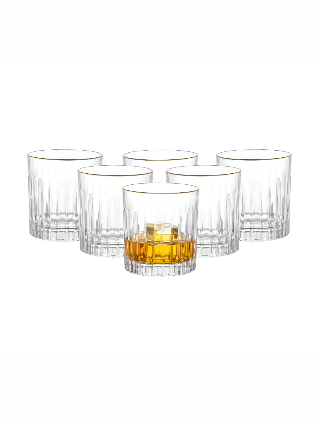 Dubblin Bristol Transparent 6 Pieces Whiskey Glass 340ml