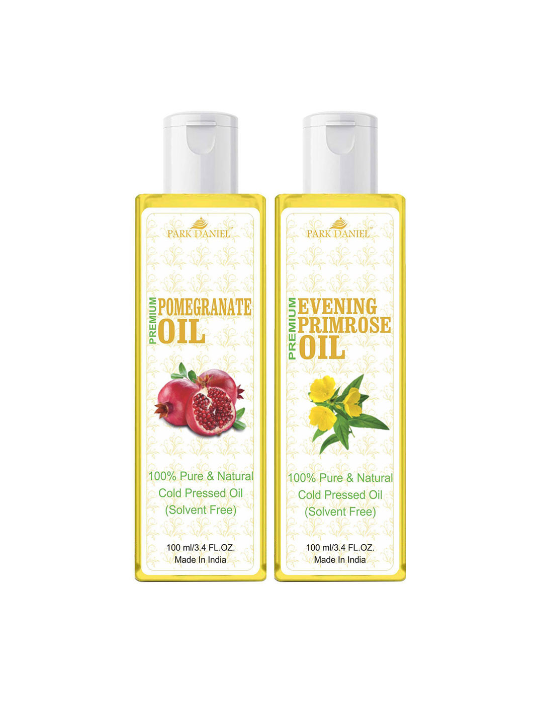 Park Daniel Set Of 2 Pomegranate & Evening Primrose Oil For Skin & Hair- 100 ml Each