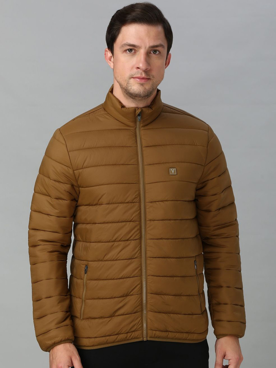 Van Heusen Innerwear Athleisure Men Solid High Neck Full Sleeveless Quilted Jacket
