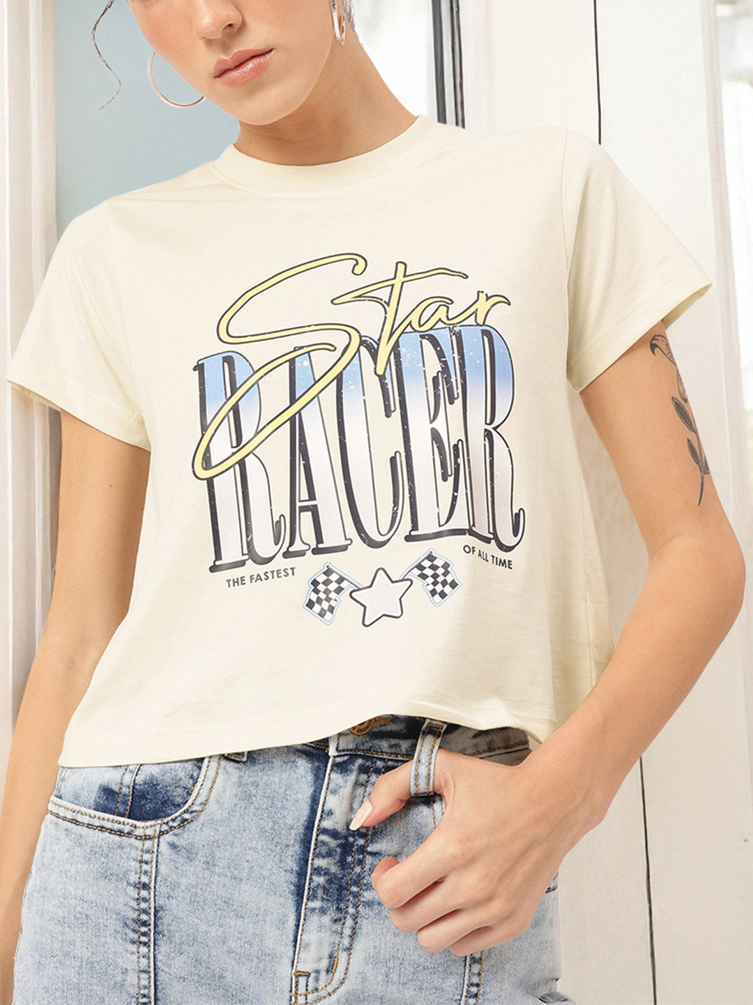 DressBerry Typo-Printed Tee