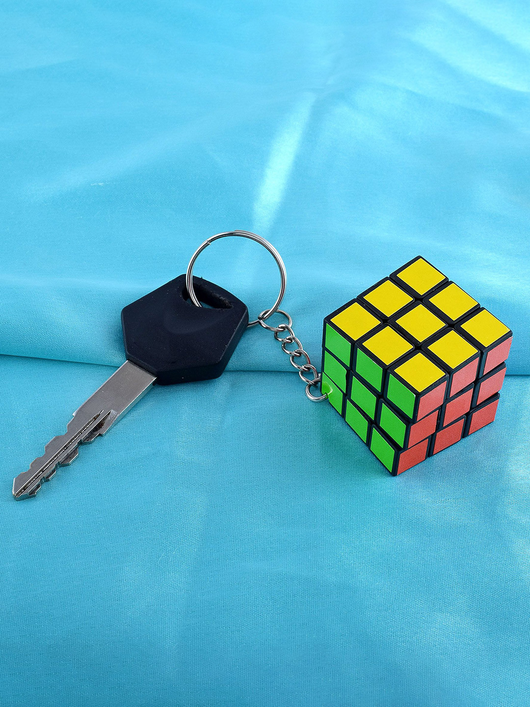 MEMOIR Textured Acrylic Rubics Cube Key Chain