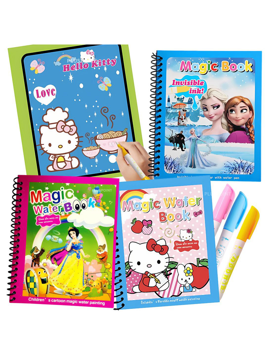 PLUSPOINT 3 Pcs Magic Quick Dry Reusable Books