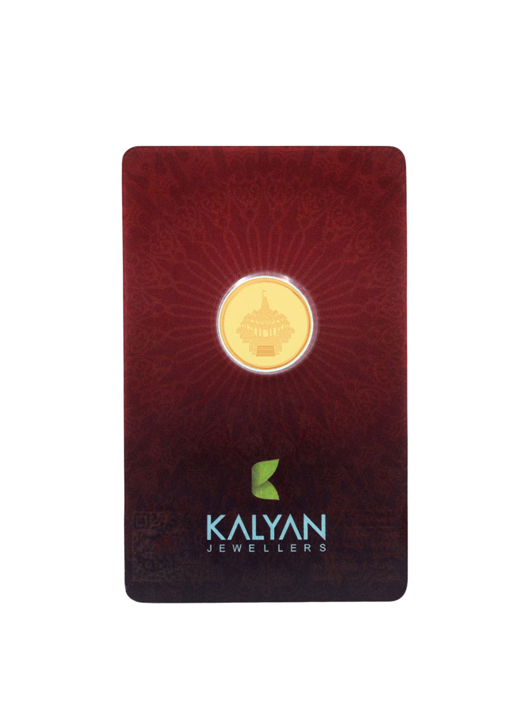 Kalyan Jewellers 24KT 999 Purity Ayodhya Gold Coin - 2 g