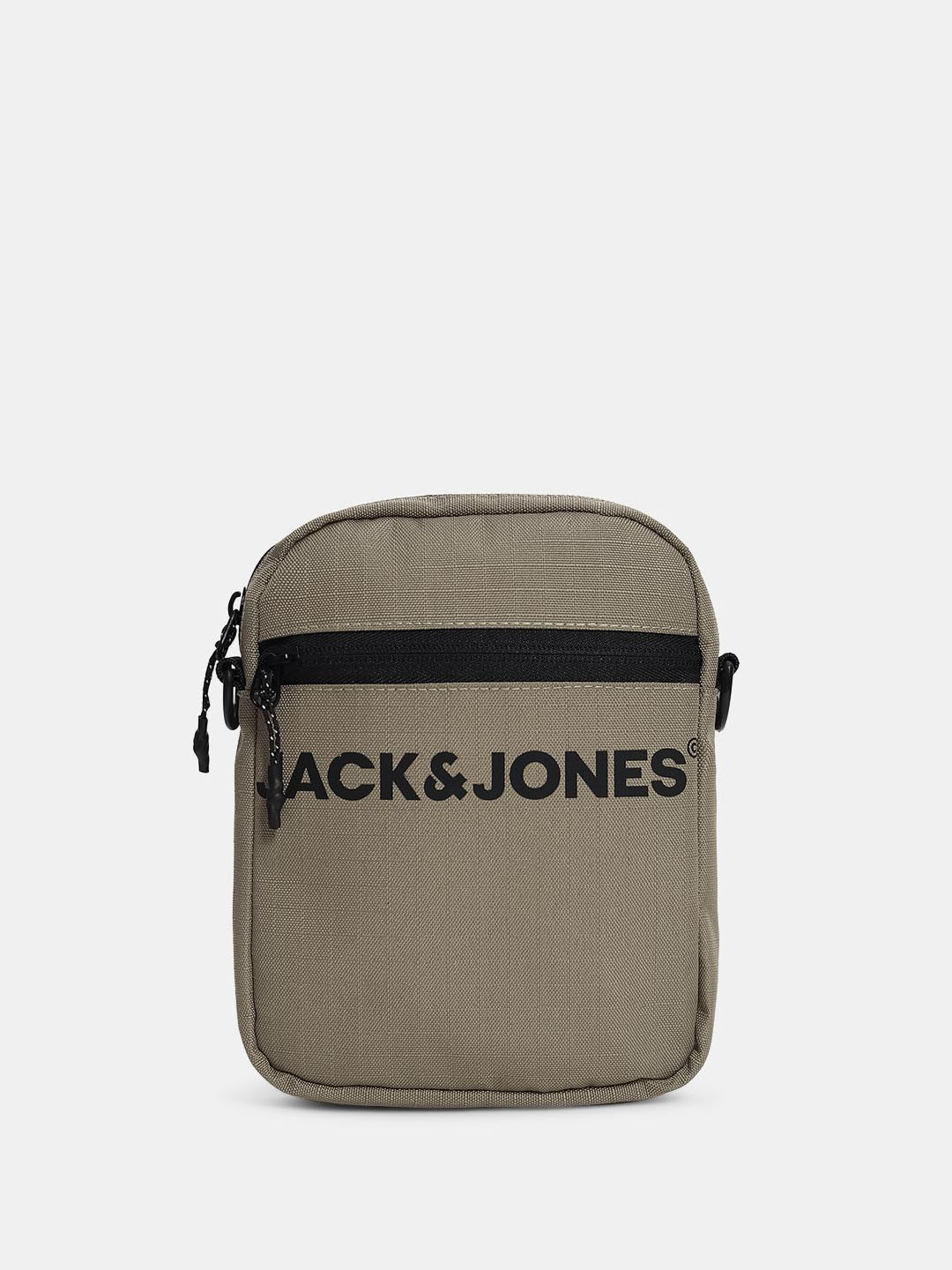 Jack & Jones Men Brand Logo Printed Crossbody Sling Bag