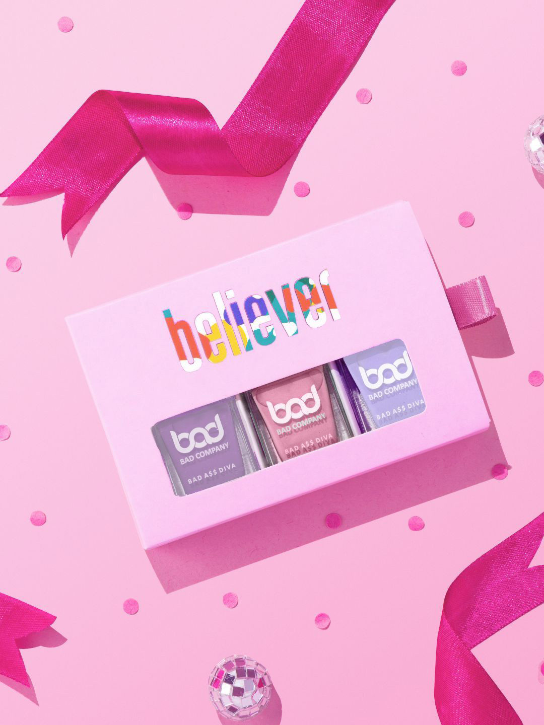 BAD COMPANY Set Of 3 No Toxin Nail Lacquer Nail Polish- 3.3 ml Each- Shade- 75- 88- 98