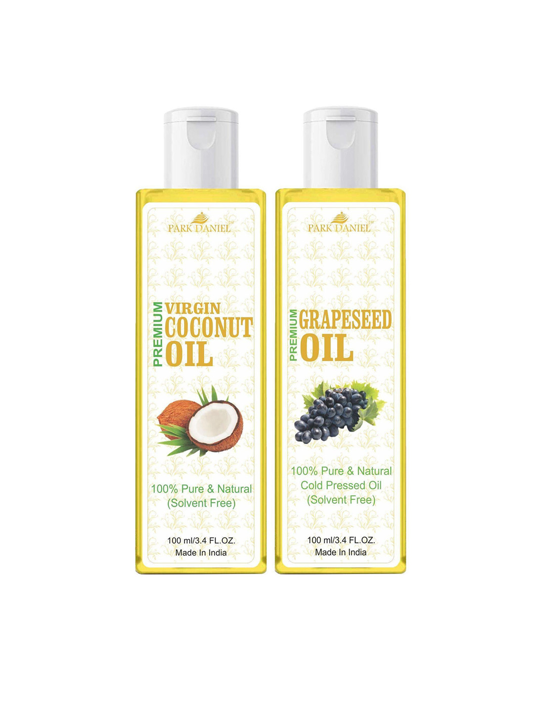 Park Daniel Set Of 2 Grapeseed & Virgin Coconut Oil - 100 ml Each