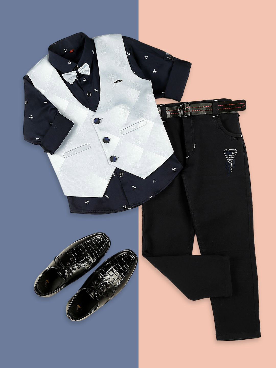 YK Infant Boys 3-Pcs Printed Suits